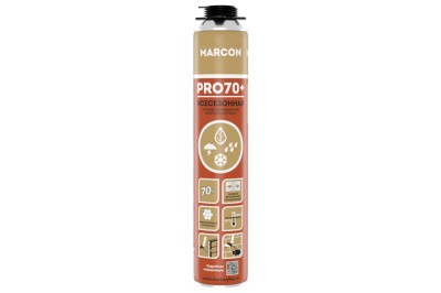 Купить Пена монтажная профессиональная MARCON всесезонная PRO 70+, (900мл), (1/12) в .