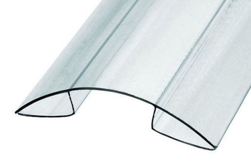 Купить Коньковый профиль 10мм прозрачный в .